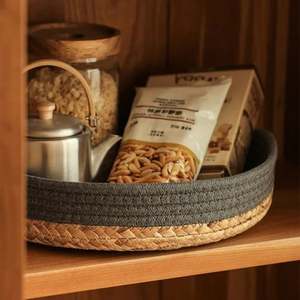 Kedi ev sepeti banyo köşe sağlam sepet yıkanabilir kirli giysiler Xxl depolama Seagrass saman Rattan şarap yüksek kaliteli hasır - Product Image 6