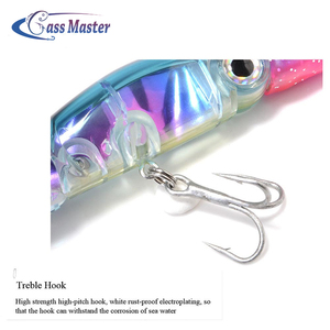Bassmaster Leurre De Pêche 24 cm/38.5g 16 cm/18.5g Calmar Leurre Avec Crochet Triple 3D Poisson yeux Appâts de Pêche Au Vairon - Product Image 3