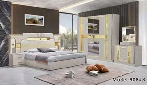 Juego <span class=keywords><strong>de</strong></span> dormitorio <span class=keywords><strong>de</strong></span> lujo <span class=keywords><strong>de</strong></span> nuevo diseño Juego <span class=keywords><strong>de</strong></span> dormitorio medio con <span class=keywords><strong>cama</strong></span> King Size - Product Image 6