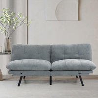 Causeuse Canapé Love Seat Canapés Bouton Tufté Rembourré Petit Canapé pour Chambre Solide et Facile à Installer Love Seats Meubles