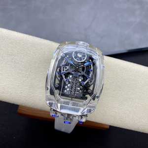 ซื้อนาฬิกาออนไลน์ นาฬิกา <span class=keywords><strong>Jacob</strong></span> ดีไซน์แบบเครื่องยนต์ W16 ตัวเรือนคริสตัลแซฟไฟร์ นาฬิกาจักรกลอัตโนมัติ ทูร์บิญอง โครงกระดูก - Product Image 3