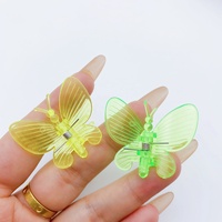 Support d'orchidée en plastique pour fleurs de vigne Clips papillon colorés