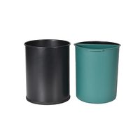 Poubelle de tri des déchets EASTON ronde à double compartiment pour chambre d'hôtel, 2x7,5L, poubelle de tri intérieure avec protection du sol