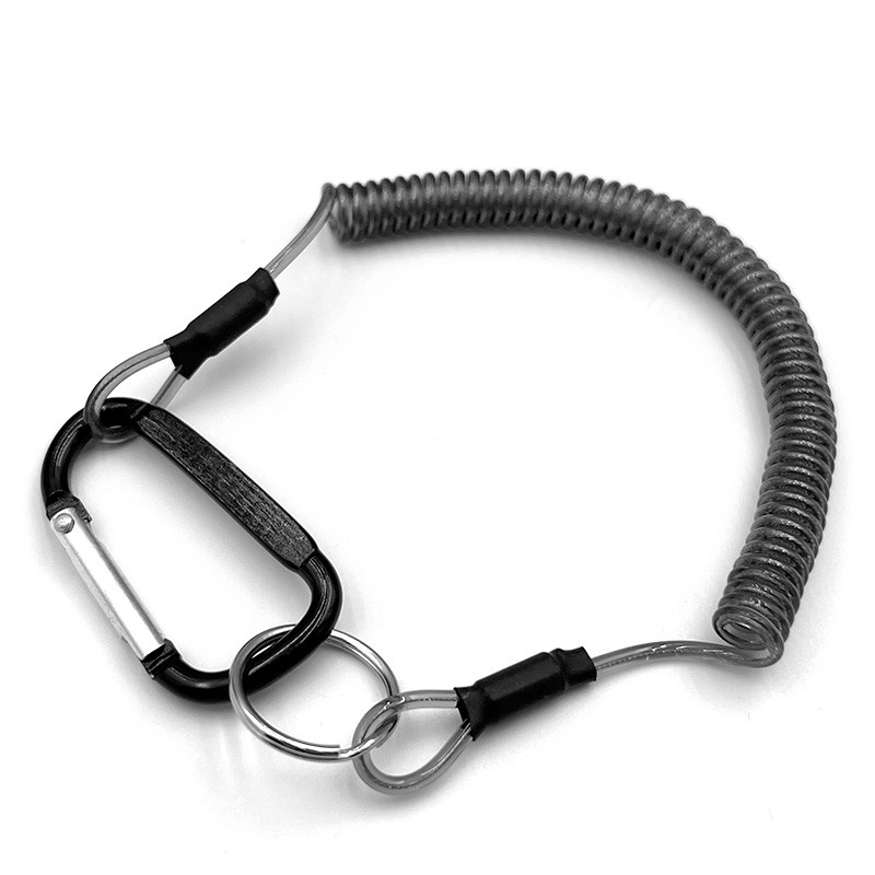 Multifunction Safety Retention Rope TPU Telescopic Guard Spring Rope Anti-Lost Fishing Rope for Fishing Accessories