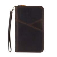 Sacs à passeport en cuir de vache pour hommes, Style rétro, véritable pour voyage, porte-passeport en cuir pleine fleur unisexe