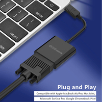 Convertidor de DP a VGA Premium con Carcasa de ABS, Adaptador DP a VGA Compatible con 1080P, Macho a Hembra, para Pantalla de Escritorio, Portátil y TV