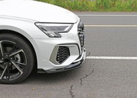 3 pièces Spoiler de pare-chocs avant, Accessoires extérieurs, Lame avant, Pare-chocs, Aile avant, Kit carrosserie pour AUDI A3 2021+