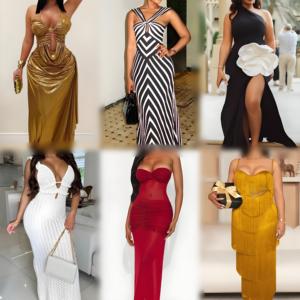 Factory clearance discount women's retro casual high waisted summer dress clearance wholesale clothing inventory - Product Image 5