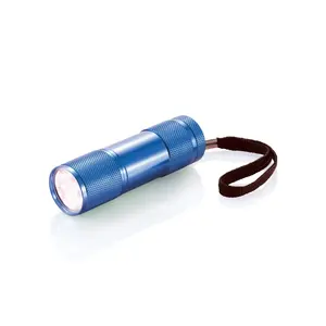 <b>Flashlight</b> Quattro aluminum 9 LED custom gadgets - Product Image 2