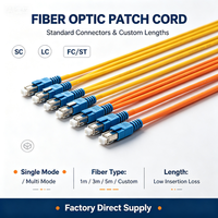 Kabel Patch Fiber Optik Single Mode G652D SC UPC ke SC UPC 1m 3m 5m 10m LSZH PVC Kabel Patch Fiber Pasokan Pabrik OEM ODM