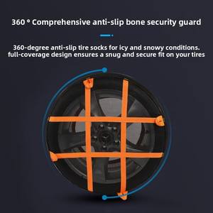 Chaussettes antidérapantes d'hiver pour voitures, couvre-pneus antidérapants pour voitures, chaussettes pour pneus de neige pour voitures - Product Image 2