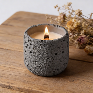 Custom Wholesale Nordic Matte Scented <strong>Candles</strong> <strong>Holder</strong> Embossed Empty Cement <strong>Candle</strong> Container Colorful <strong>Concrete</strong> <strong>Candle</strong> Jar - Product Image 6