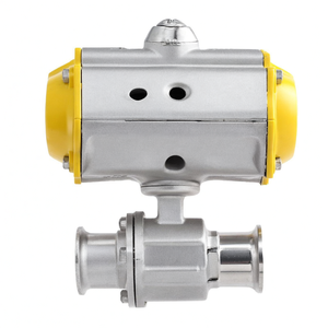 Covna Urgent Order Valves From China <b>Tri</b> <b>Clamp</b> Sanitary Food Grade Operated Heat Resistant Ball Valve Pneumatic Actuator Valve - Product Image 2