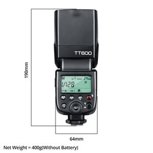 Venta caliente <span class=keywords><strong>Godox</strong></span> <span class=keywords><strong>TT600</strong></span> 2,4G inalámbrico TTL 1/8000s Cámara Universal Hot Shoe Flash Speedlite para fotografía - Product Image 2