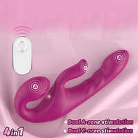 Vibrateur Lapin S-HANDE pour Stimulation Clitoridienne, Vaginale et Point G, Vibrateurs Lesbiens à Chargement Magnétique, Jouets Sexuels pour Femmes, Jouets pour Adultes