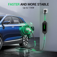 Chargeur EV portable 32A neuf, 7 kW, charge rapide pour véhicules électriques, avec prise CEE pour une utilisation à domicile et en extérieur, livraison directe d'usine
