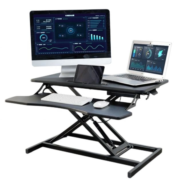 Wholesale High Quality Ergonomic Electric Sit Stand Workstation Height Adjustable Sit to Stand Converter Desk