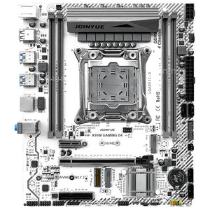 Placa base JGINYUE X99 LGA 2011-3 MATX X99M GAMING D4 compatible con Intel Xeon E5 V3 V4 CPU <span class=keywords><strong>DDR4</strong></span> memoria <span class=keywords><strong>RAM</strong></span> interfaz SATA 128GB <span class=keywords><strong>RAM</strong></span> - Product Image 1