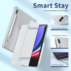 Cover posteriore per PC satinato traslucido scocca sottile per <span class=keywords><strong>Samsung</strong></span> <span class=keywords><strong>Galaxy</strong></span> <span class=keywords><strong>Tab</strong></span> S7/S8 11 "con funzione di Auto-sleep/Wake-up - Product Image 2