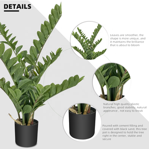 Vendita diretta in fabbrica di alta qualità plastica quasi naturale 90 CM 3Ft artificiale <span class=keywords><strong>ZZ</strong></span> pianta per la decorazione - Product Image 3