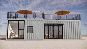 Maison mobile certifiée CE, conteneur 3 chambres, livraison de maisons préfabriquées modulaires en kit, entièrement meublées, bâtiment de bureaux, matériau EPS - Product Image 2