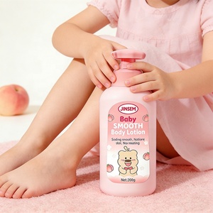 Loción Corporal Suave Orgánica para Bebés de Marca Privada 200g con Aceite de Jojoba, Durazno Herbal, Refrescante y Nutritiva para Todo Tipo de Piel OEM ODM - Product Image 4