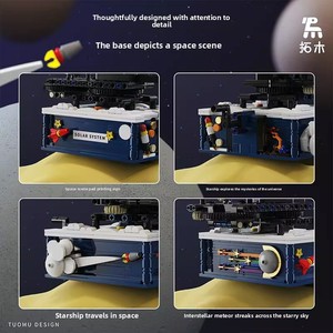 Tuomu T5002 Sistema Solar Giratorio, 775 Piezas, Bloques de Construcción, Juguete STEM con <span class=keywords><strong>Sol</strong></span> Luminoso para Niños de 8+ Años - Product Image 3