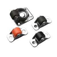 Roulette directionnelle mini de 0,5 pouce pour lit Tatami, en caoutchouc silencieux, nylon universel, pour meuble coulissant