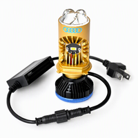 Ampoule de phare LED H4 avec double tube de refroidissement en cuivre, 6000K super lumineuse, 12V, pour voiture, faisceau haut et bas, 6000LM, sans erreur Canbus