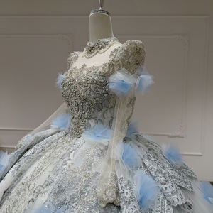 Vestido de Gala Moderno Estilo Princesa de Fantasía con Apliques de Diamantes y Cielo Estrellado, Cola de Capilla, Escote Corazón, Espalda Descubierta, Largo hasta el Suelo - Product Image 2