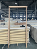 Cadre de porte et de fenêtre moderne en composite bois-plastique (WPC) de type E 140E, résistant à l'eau, couleur personnalisée