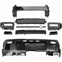 Kit Blackout pour Land Rover Defender, kits de carrosserie pour pare-chocs avant et arrière pour voitures avec grilles fumées et cadres de feux antibrouillard.