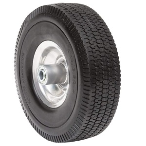 4.10/3.50-4 Pu Solid Tire Foam Filled <b>Wheel</b> For Lawnmower Cart <b>Replacement</b> - Product Image 4