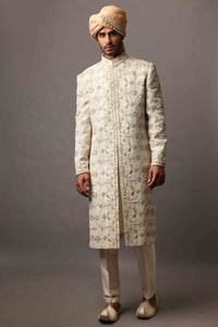 Latest-Elegant & Beautiful-Embroidery on Sherwani with <b>Pant</b> for INDIAN & PAKISTAN MEN Party & WEDDING Dress=2020 - Product Image 2
