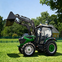 Tractor Agrícola Superpotente de 80HP 4WD con Cabina con Aire Acondicionado, Sistema Hidráulico Robusto, Alta Capacidad de Elevación y Sistema de Potencia Diésel Moderno