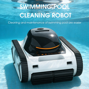 Robot nettoyeur de piscine de haute qualité, certifié CE, nettoyeur automatique, outil de nettoyage robotique mural pour piscines AC600 - Product Image 1