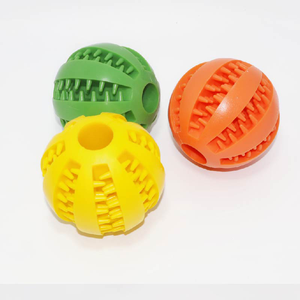 Vriendelijke Rubberen Hondenspeelgoed Traktatie-Verstrekking Kauwbal Duurzaam Kauwen En Tandverzorging Watermeloenvorm Om Te Spelen - Product Image 6