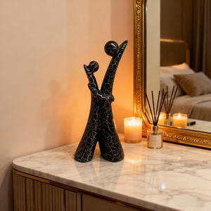 Figuras Abstractas de Resina Hechas a Mano, Decoración para Mesa de Salón, Adorno de Pareja <span class=keywords><strong>Feliz</strong></span>, Regalo de Boda - Product Image 6