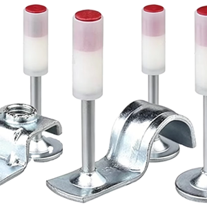 Colliers de serrage pour tuyaux avec clou de fixation intégré, clou de fixation pour plafond pour l'installation de faux plafonds - Product Image 1