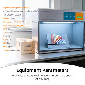 Boîte à lumière standard |   <span class=keywords><strong>7</strong></span> sources lumineuses + spectre uniforme |   Haute précision |   Compatible 115V/220V |   Garantie d'un an |   pour - Product Image 4