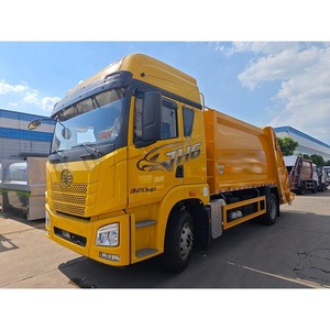 Cheap Garbage <b>Compactor</b> Truck 4x2 FAW Compression Garbage Truck Refuse <b>Trash</b> Collection Vehicle - Product Image 3