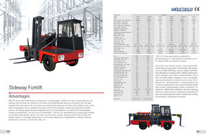 מפעל weliftrich עיצוב חדש 6t 6000 ק "ג משטח איזון מלגזה 6 טון מטעין צד CCD-6 מלגזה - Product Image 6