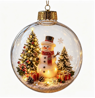 Étoiles de Noël en acrylique lumineuses à LED, décorations suspendues en forme d'étoile à 5 branches et bonhomme de neige, pour le sommet du sapin et la décoration de fêtes.