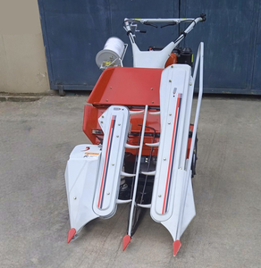 Moissonneuse-lieuse agricole rouge mini, autoportée, à entraînement par engrenages, motorisée, pour riz, 50 cm, haute productivité - Product Image 3