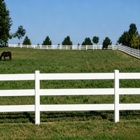Clôture en PVC pour enclos de chevaux, norme ASMT, treillis et portails, hauteur 6 pieds, dimensions personnalisables, clôture de cour, revêtement PVC, anti-UV
