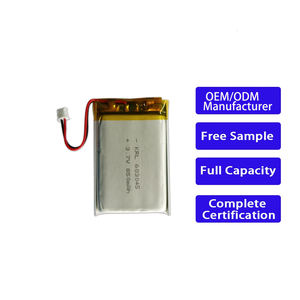 بطارية ليثيوم أيون صغيرة فائقة النحافة 603045 بسعة 850 مللي أمبير في الساعة وجهد 3.7 فولت من الشركات المصنعة، فئة البطاريات المرنة - Product Image 1