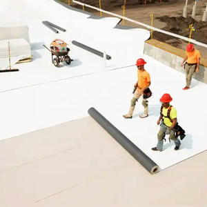 Membran tahan air gulungan atap lembaran TPO diperkuat membran perekat diri lakan untuk atap datar - Product Image 2