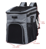 Sac de transport pliable personnalisé en polyester pour chien, panier de vélo, sac à dos pour animaux de compagnie, idéal pour les voyages en extérieur et le cyclisme, pour chiens et chats