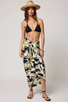 Wrap Around Falda Estampado geométrico Pareo Bufanda Viscosa Gasa Pareo Beach Wrap Beach Long Sarong Pareo