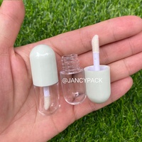 6ml Orange Blanc Vide Mignon Capsule En Forme De Brillant À Lèvres Tube En Forme De Pilule Lèvre Glaçure Tube Emballage Cosmétique